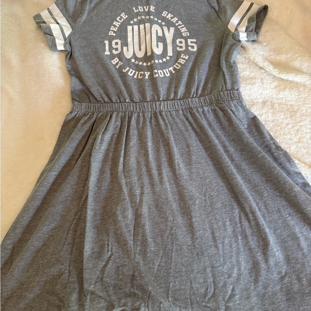 Juicy Couture Gray Casual Cuffed Sleeve Sundress